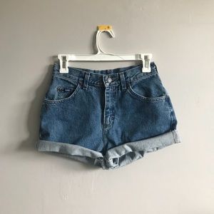 Lee high waisted jean shorts